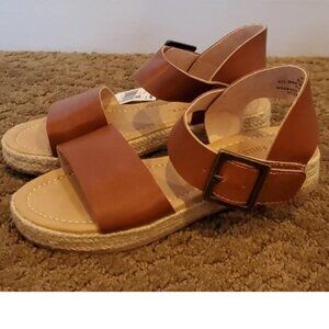 Girls Falls Creek Hope Wide Strap Sandals Size 13 1 2 Chestnut NWT